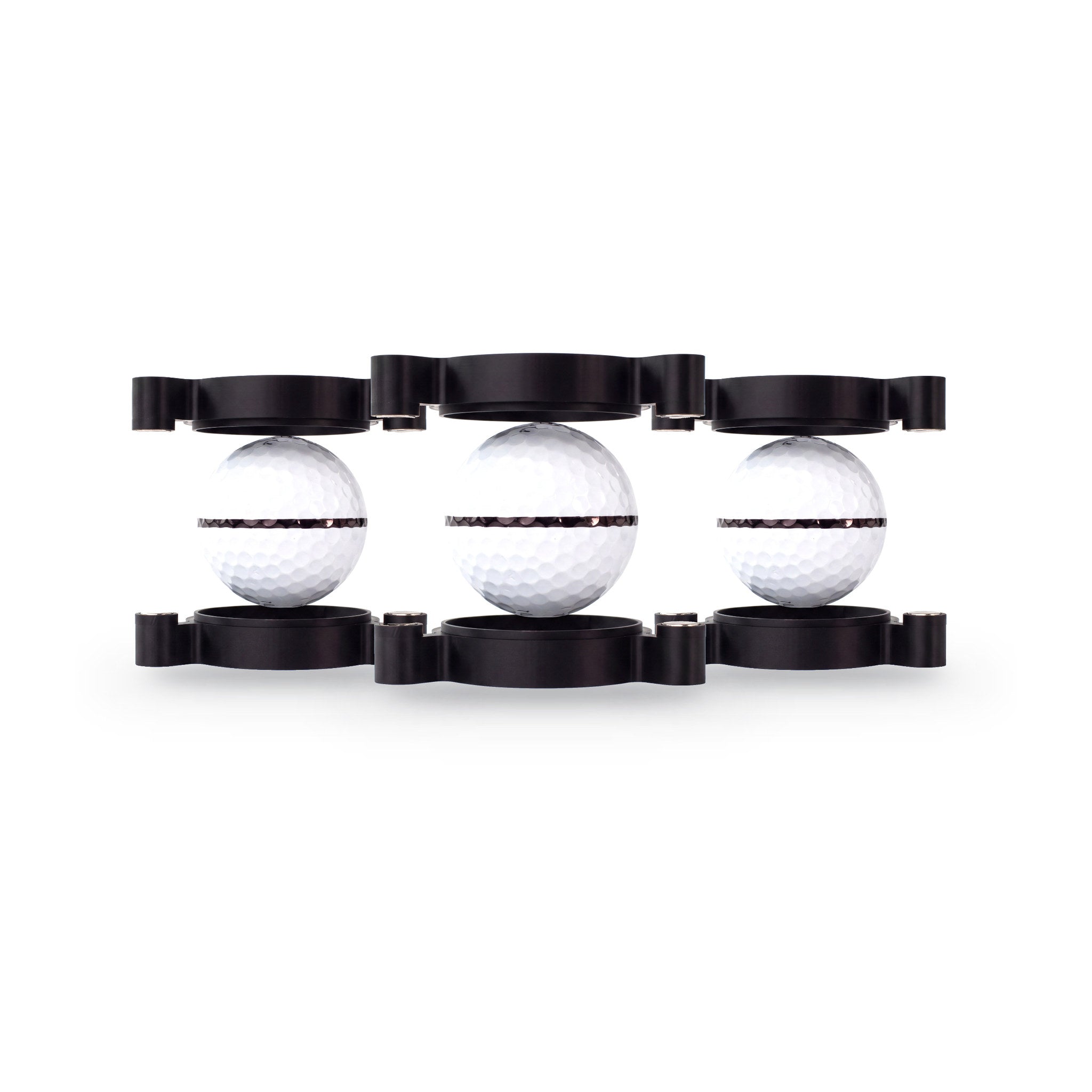 The Halo 360 degree golf ball line marker, three pack, with the included dual-tip permanent marker