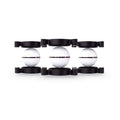 The Halo 360 degree golf ball line marker, three pack, with the included dual-tip permanent marker